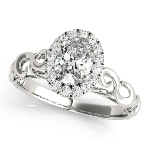The Sybil Halo Engagement Ring