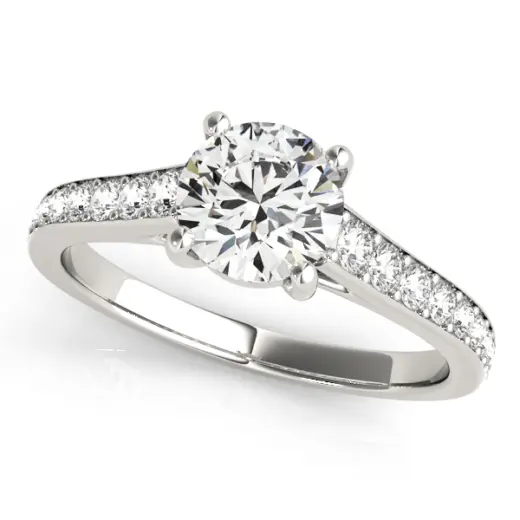 The Mary Single-Row Engagement Ring