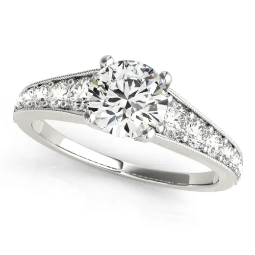 The Mila Single-Row Engagement Ring