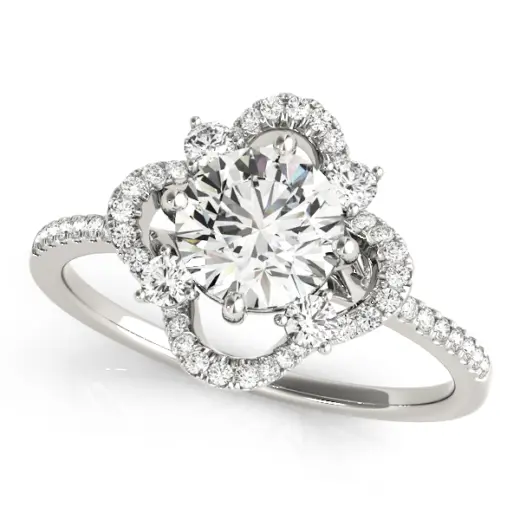The Faye Halo Engagement Ring II
