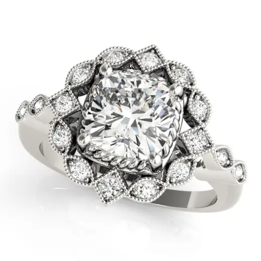 The Rebecca Halo Engagement Ring