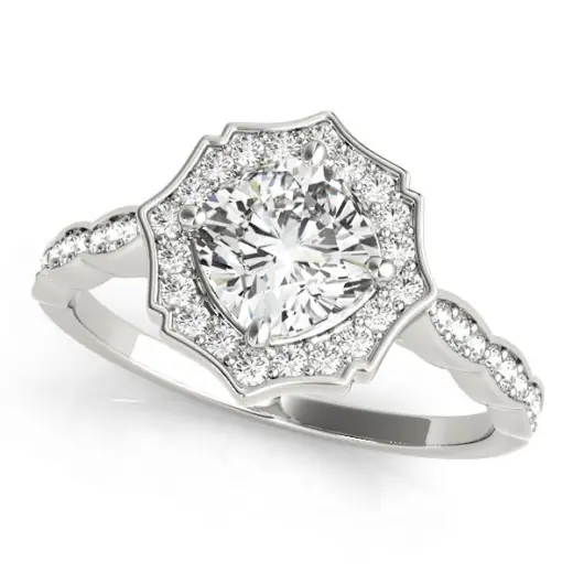 The Celine Halo Engagement Ring