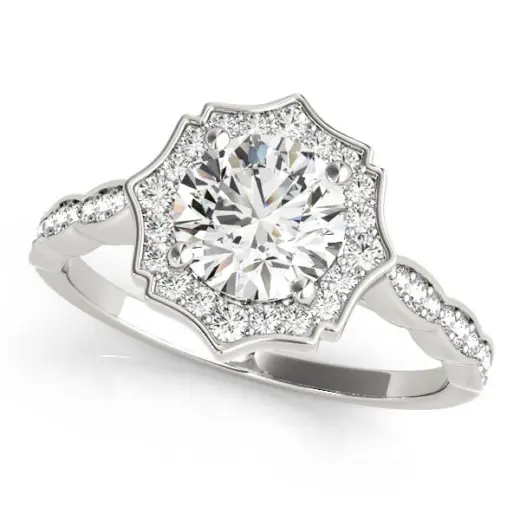 The Elise Halo Engagement Ring