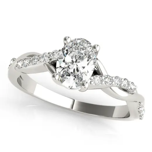 The Maya Twist Engagement Ring