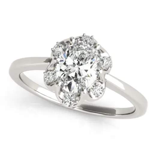 The Michaela Halo Engagement Ring