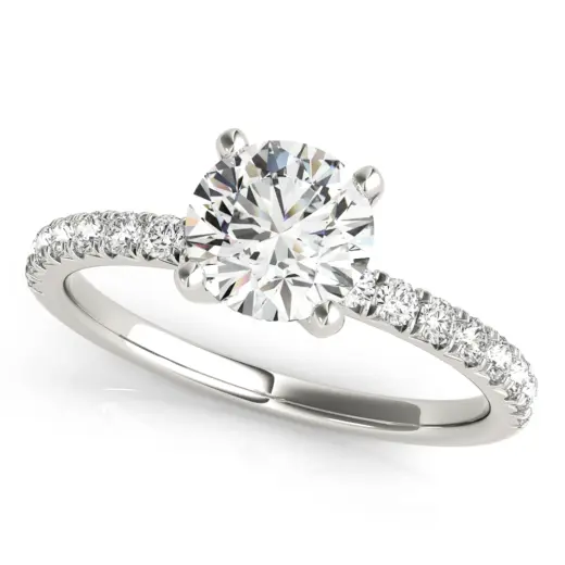 The Marlowe Single-Row Engagement Ring
