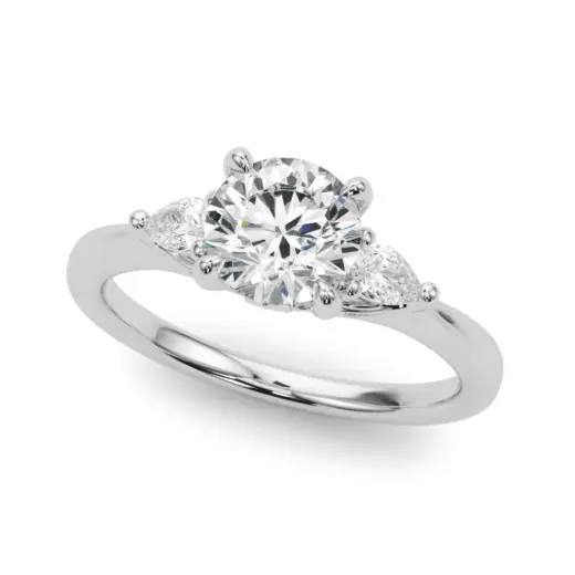 The Lila Three-Stone Engagement Ring