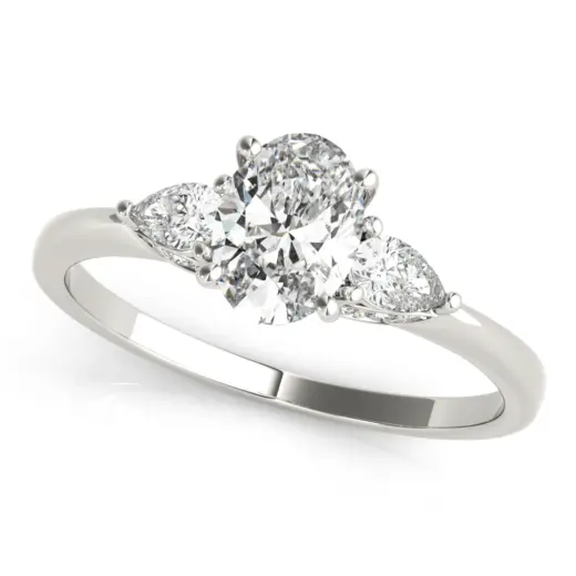 The Zoe Three-Stone Engagement Ring