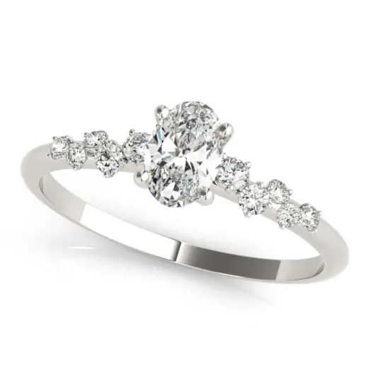 The Juliet Single-Row Engagement Ring