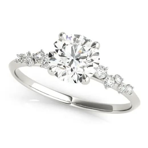 The Helena Single-Row Engagement Ring