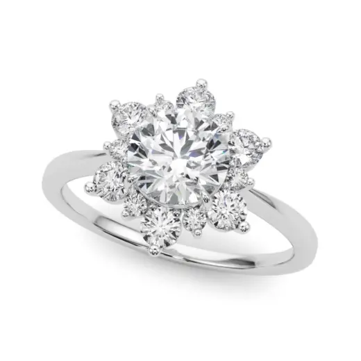 The Brooke Halo Engagement Ring