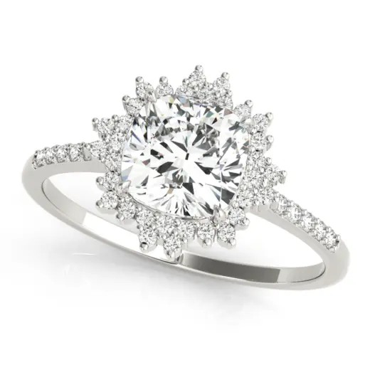 The Giselle Halo Engagement Ring