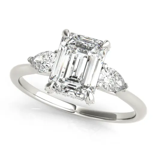 The Alexandra Three-Stone Engagement Ring