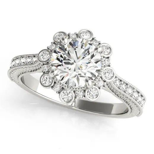 The Meredith Halo Engagement Ring