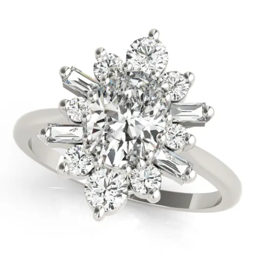 The Isabel Halo Engagement Ring