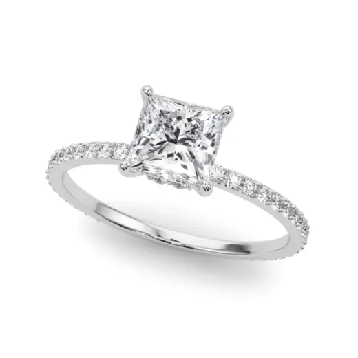 The Celine Hidden Halo Engagement Ring