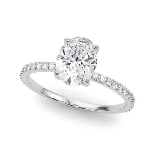 The Bridget Hidden Halo Engagement Ring