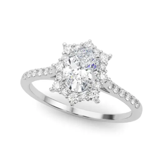 The Brielle Halo Engagement Ring