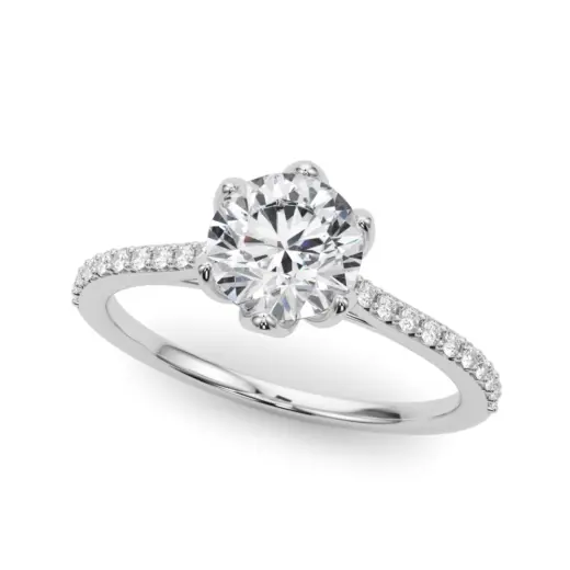 The Ramona Single-Row Engagement Ring
