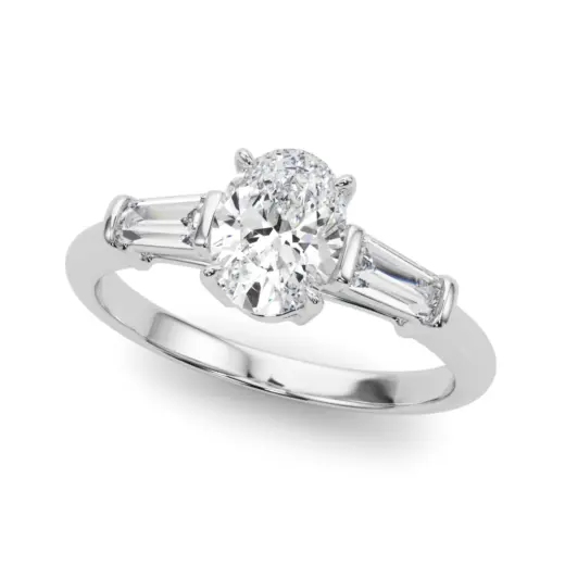 The Lucille Three-Stone Engagement Ring