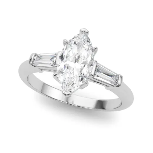 The Michaela Three-Stone Engagement Ring