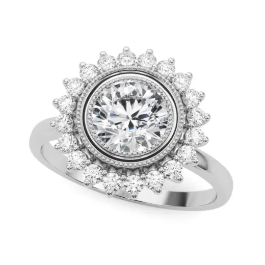 The Georgia Halo Engagement Ring