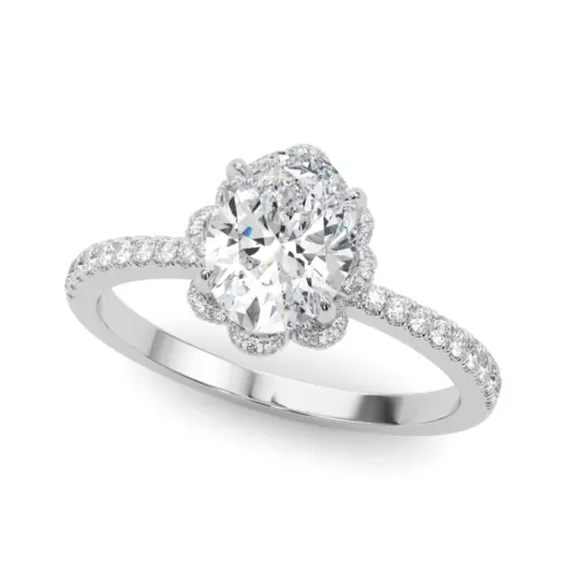The Elena Halo Engagement Ring