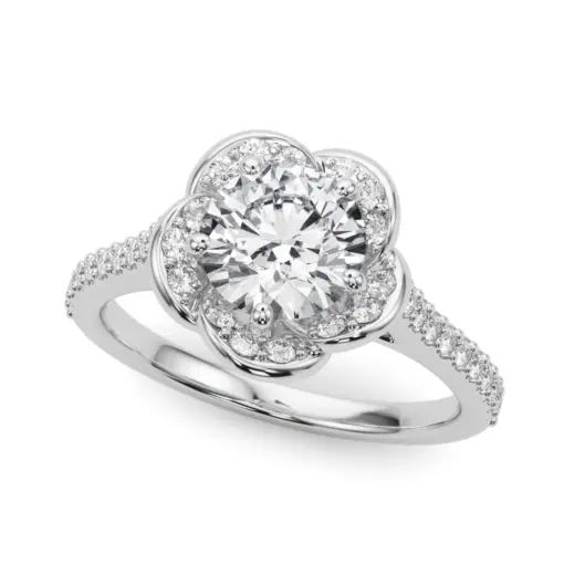 The Opal Halo Engagement Ring II