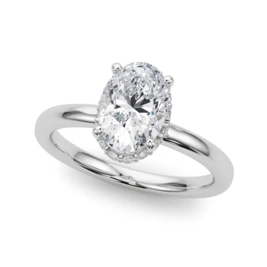 The Millicent Hidden Halo Engagement Ring
