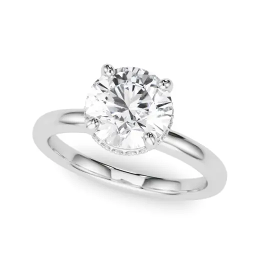 The Eleanor Hidden Halo Engagement Ring