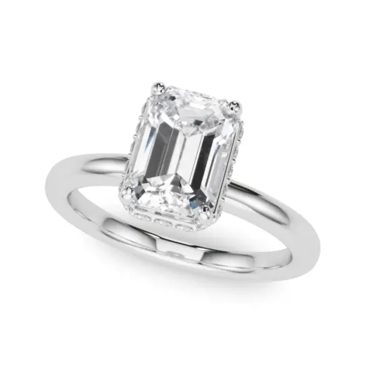 The Emily Hidden Halo Engagement Ring