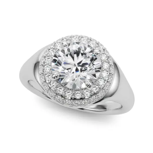 The Hannah Double Halo Engagement Ring