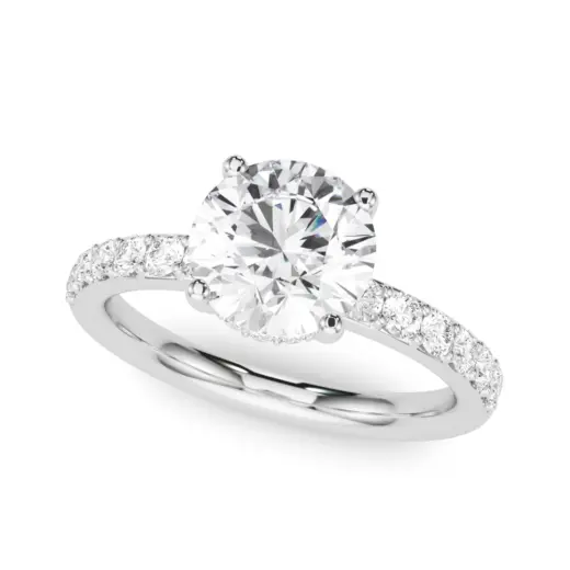 The Greta Hidden Halo Engagement Ring