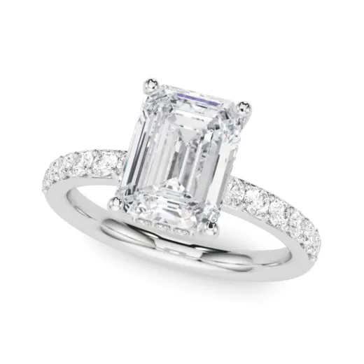 The Phoebe Hidden Halo Engagement Ring