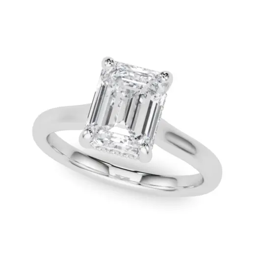 The Clementine Hidden Halo Engagement Ring