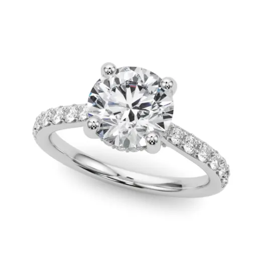 The Theodora Hidden Halo Engagement Ring