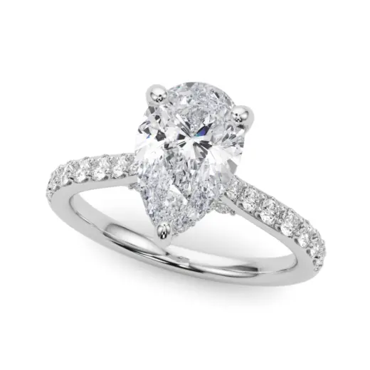 The Alexandra Hidden Halo Engagement Ring